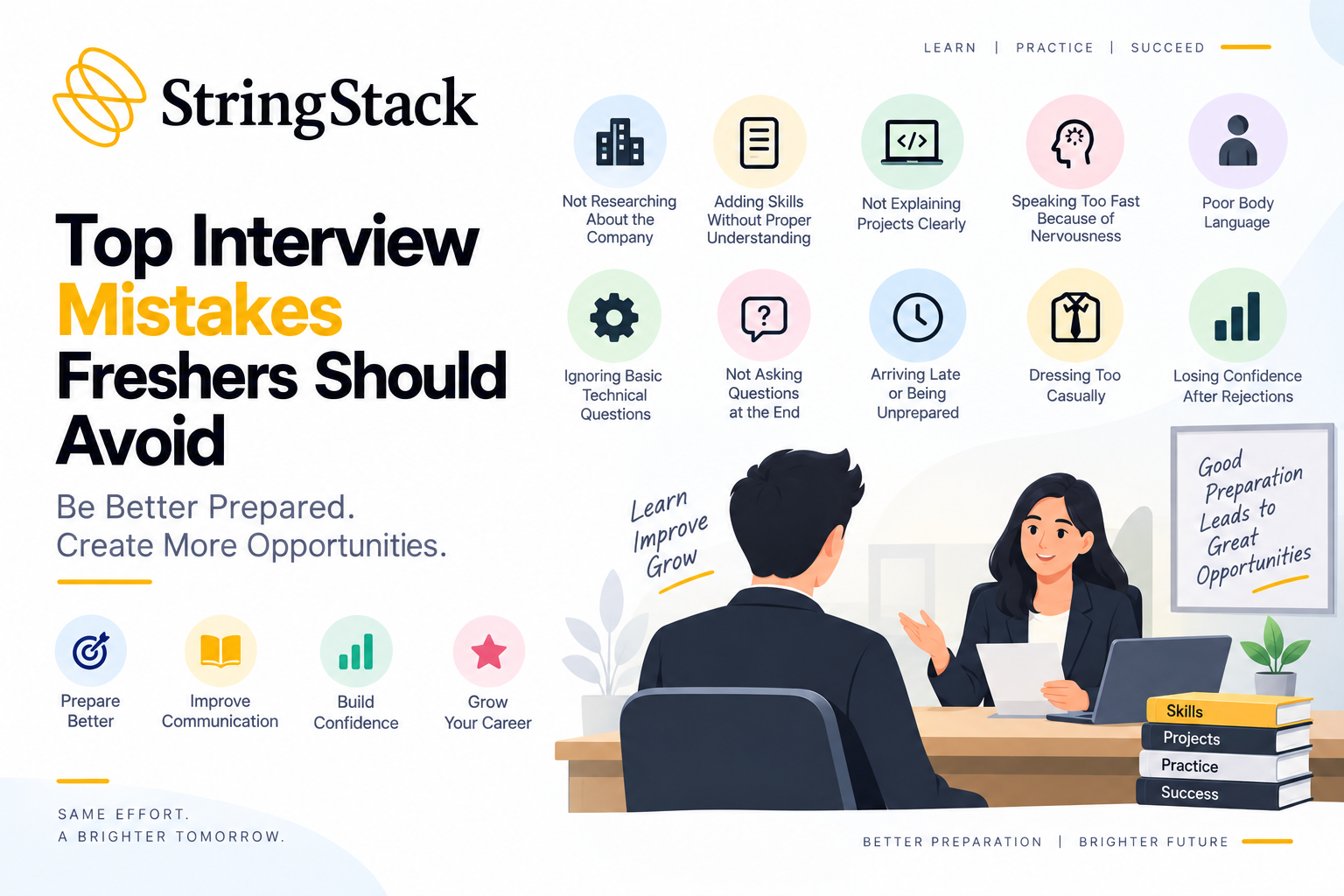 Top Mistakes Freshers Commit During an Interview